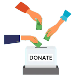 Donating money