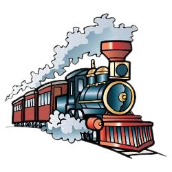 Animated steam engine